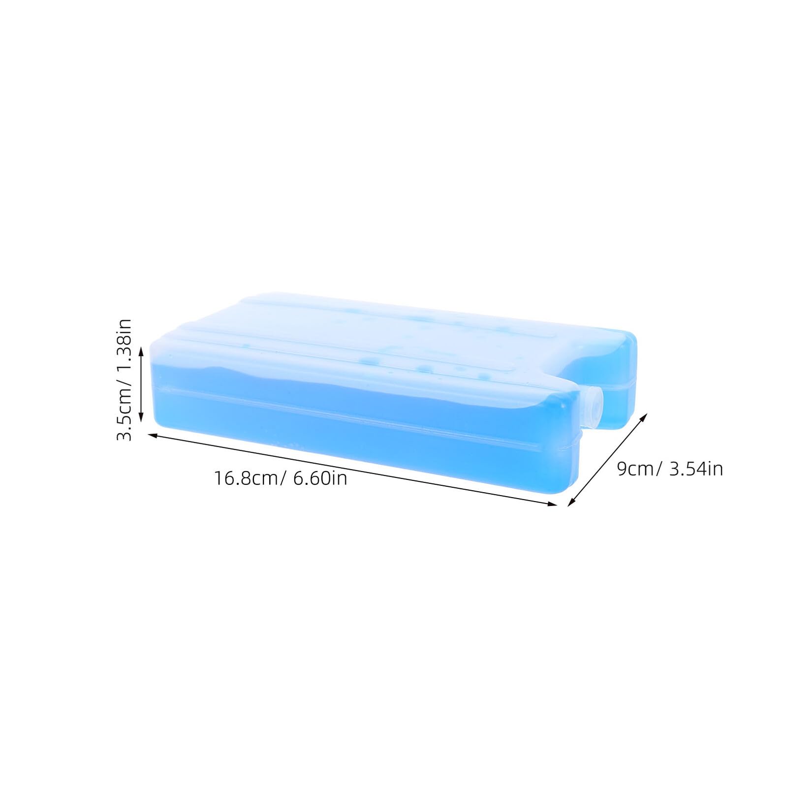 Abaodam Lot de 4 Blocs Réfrigérants 400 ML pour Glacière Isotherme Pack de Cristaux de Glace Réutilisables, Légers et Portables, pour Paquet à Lunch, Pique-niques et Camping en