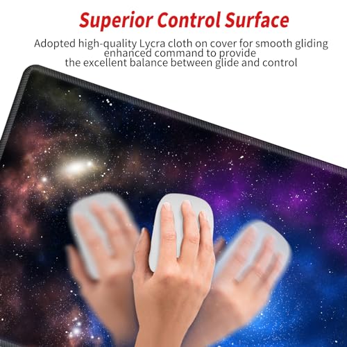 Image of Galaxy Mouse Pad XXL Large Space Mousepad 24x12 Desk Mat Gaming Desk Pad Long Big Computer Mat Extended Mouse Mat for Wireless Mouse Non Slip Work Laptop