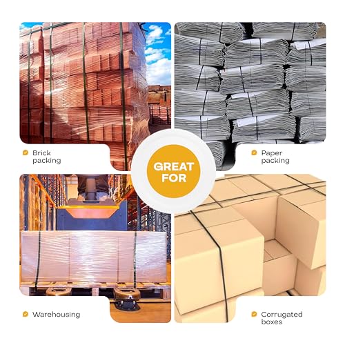 Image of IDL Packaging Strapping Cart & Dispenser for PP Strapping (8 inch x 8 inch Core) | CA-240H for Polypropylene (PP) Coils - Durable Sturdy Tube Frame - Spacious Tray for Cutter, Buckles and Gloves