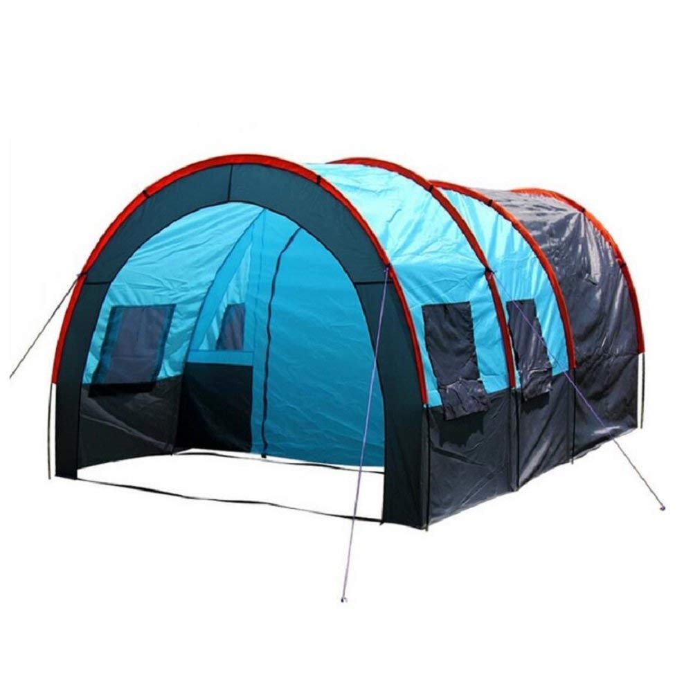 FXX Guo Outdoor Products Outdoor 5-8 Persone Tende da Campeggio, Tende Doppie Tende da riunione Antipioggia, Una Sala Due Sale, canne in Fibra di Vetro Solide e Resistenti, Tende