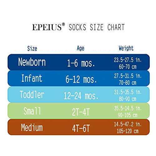 Image of EPEIUS Baby Girl Tights Cable Knit Cotton Seamless Footed Leggings 0-6Y | STAY-UP BABY TIGHTS. High elastic waist, smooth toe. Fits 0-3m newborn, infant & toddler. Ideal for daily wear & dresses.