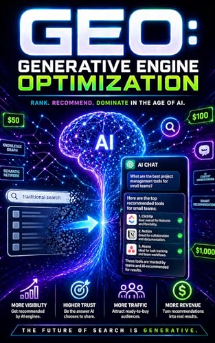  GEO: Generative Engine Optimization: How to Rank in ChatGPT, Perplexity & AI Search, Get Recommended in Answers, and Grow Your Business Without Relying ... (SEO Mastery Series) (English Edition)
