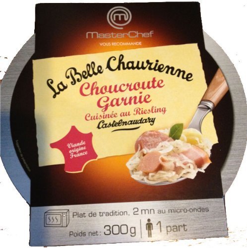 Chucrut francés cocinado en Riesling La Belle Chaurienne-Choucroute garnie cuisinee au Riesling - 300 gr - 1 porción