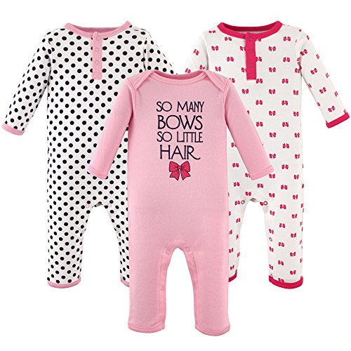 Image of Hudson Baby baby-girls Cotton Coveralls