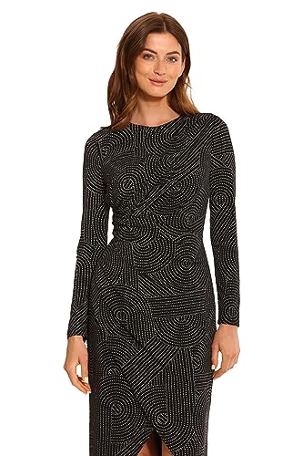 Maggy London Women's Sleek and Sophisticated Wrap Look High Low Skirt Office Career Event Guest of3