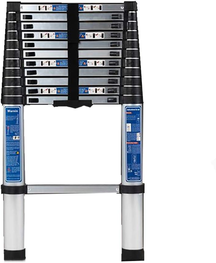 Aluminum Alloy Extension Ladder, Single-Sided Folding Engineering Ladder, Portable Lifting Outdoor Stairs，Load Capacity 330lbs/150 Kg (Size : 2M(6.5FT))