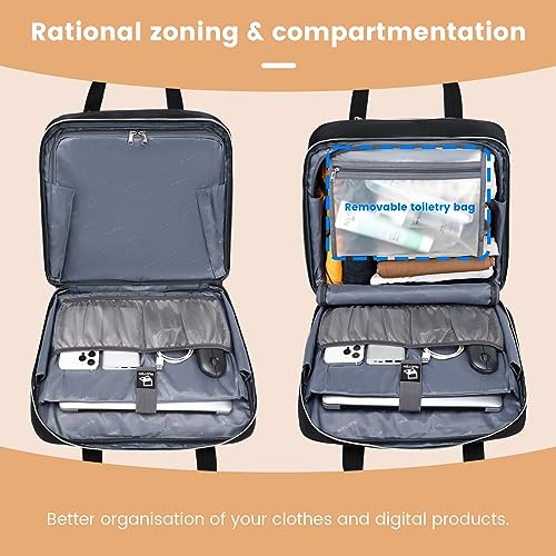 Image of RUCYEN Rolling Laptop Bag,Rolling Briefcase for Men & Women,Laptop Briefcase on Wheels,Carry On Bag for Business Travel