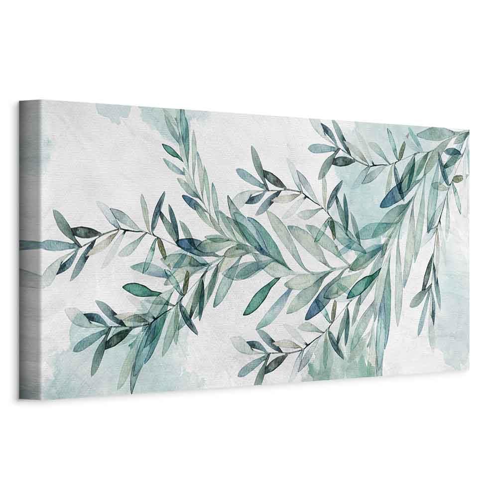 murando - Quadro Acustico Foglie 1 pezzo schiuma acustica Quadri Moderni Camera da Letto Matrimoniale - Stampa su Tela - Pannelli Fonoassorbenti Decorativi - Fonoassorbente Acustiche