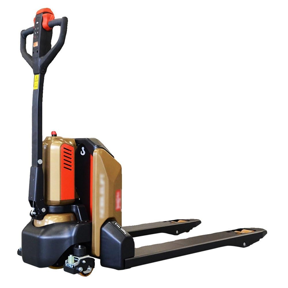 Pallet Truck Full Electric Pallet Jack 3300lbs Capacity Lithium Battery Mini Type Walkie Truck Jacks for Narrow Space Warehouse(68.5cm)