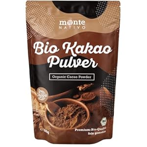 Biologische cacaopoeder 1 kg (1000g) Monte Nativo – Premium Rauwe Cacaopoeder – Laag in suiker – Rijk aan…