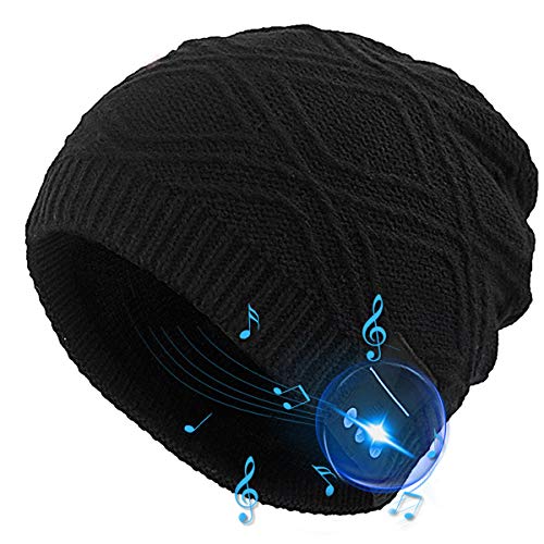 Bluetooth Beanie Hat Wireless Winter Headphones Speaker Knit Hats Outdoor Sports Running Caps