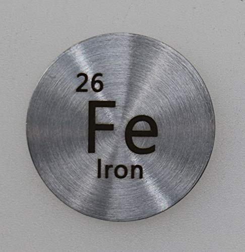 Pfs PFS-FE-24.26-99.9 Iron (Fe) 24.26Mm Metal Disc 99.9% Pure thumb #3