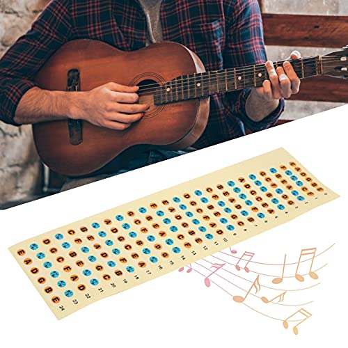 Adesivos de notas de fretboard de corda, material de de adesivo de fretboard de guitarra para amante