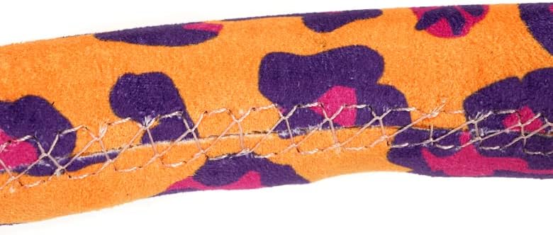 Miniatura 5 de NRG Innovations NRG-RST-036MB-SV-OR - Volante deportivo reforzado de 13.780 in (3 pies de profundidad), estampado de leopardo naranja salvaje,