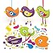 Baker Ross Aw305 Kits de Costura para Crear Pájaros Decorativos (Paquete de 3) Manualidades de Primavera para Niños