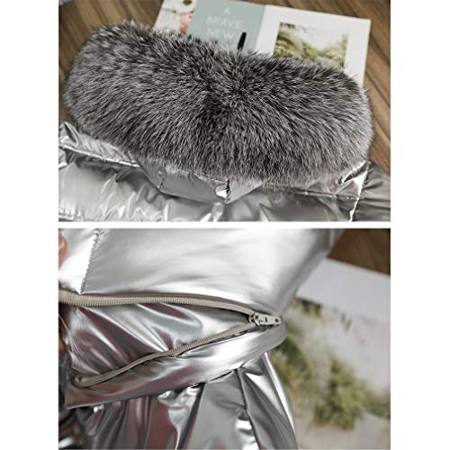 Women's Down Jacket Winter Coat Packable Down Jacket With Faux Fur Hood Jacket Winter Windproof Rain Jacket (Color : Black, Size : X-Large) #TOP1