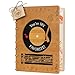 Wooden Anniversary Card for Husband Wife Her Him, Handmade You're My Favorite Record Greeting Card 5th Year Gift, Wedding Anniversary, Unique Birthday Gifts for Boyfriend, Girlfriend, 7.5x5.6