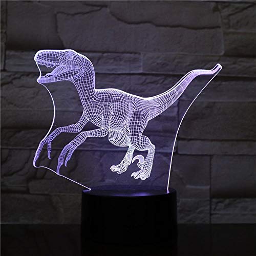 Preisvergleich Produktbild Domrx Nachtlicht 3D Lampe Fliegender Dinosaurier LED Tier Pterosaurier Flügeltisch Nachtlicht Geburtstagsgeschenk Beleuchtung Uhr Basis Tisch Licht Light-09_Bluetooth Base_China