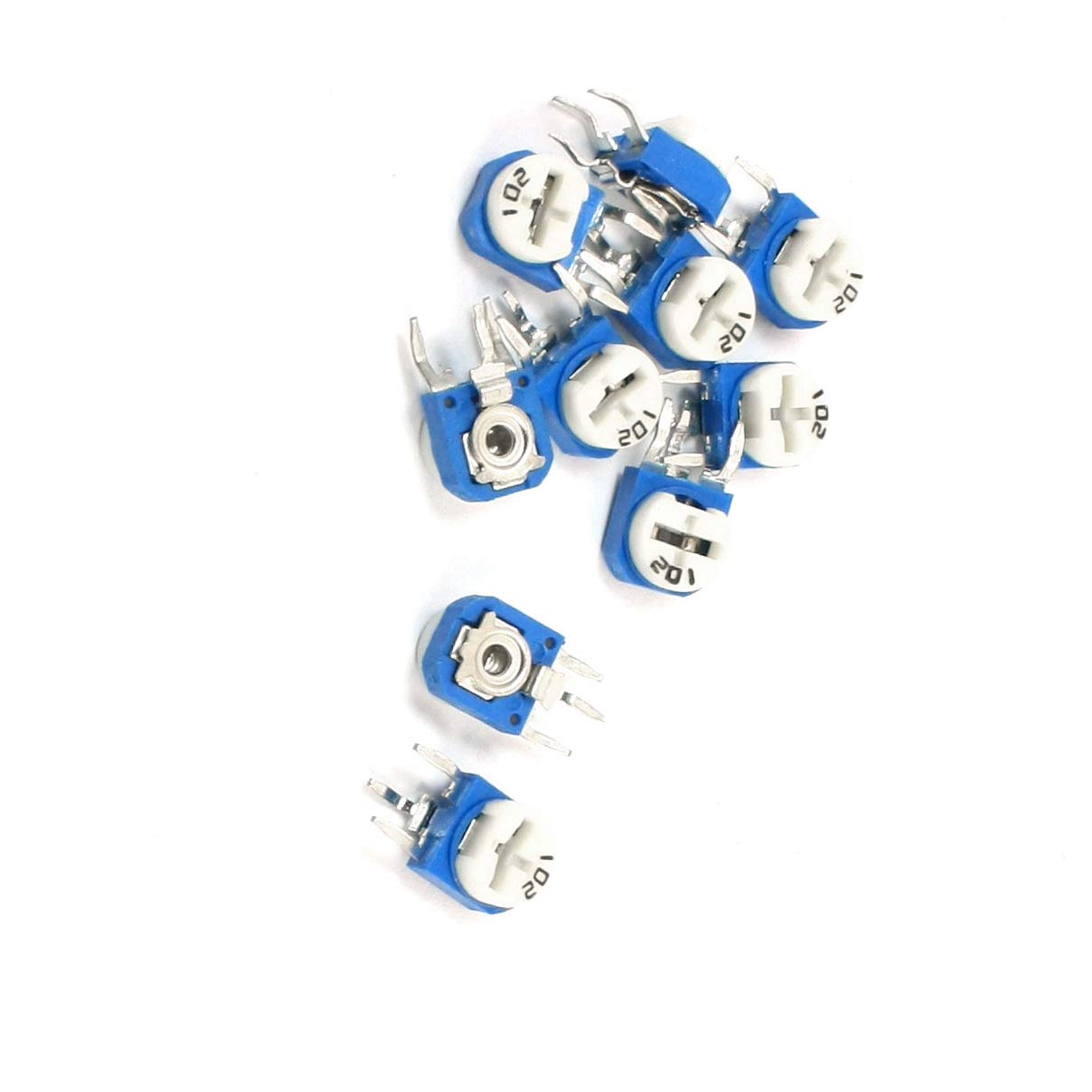 10Pcs Attraverso Interruttori A Parete Foro Cermet Trimmer Potenziometro Resistore 1K Dimmer Interruttori Ohm WH06-2 Replacement resistor