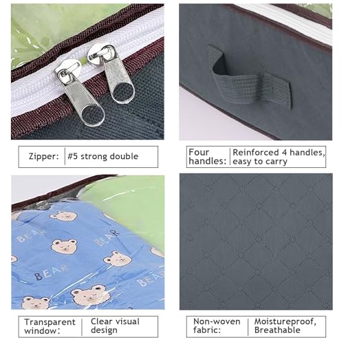 Budding Joy GN_MULTIPC-130722-B09Q38H2J4 90L Under Bed Storage Containers thumb #4