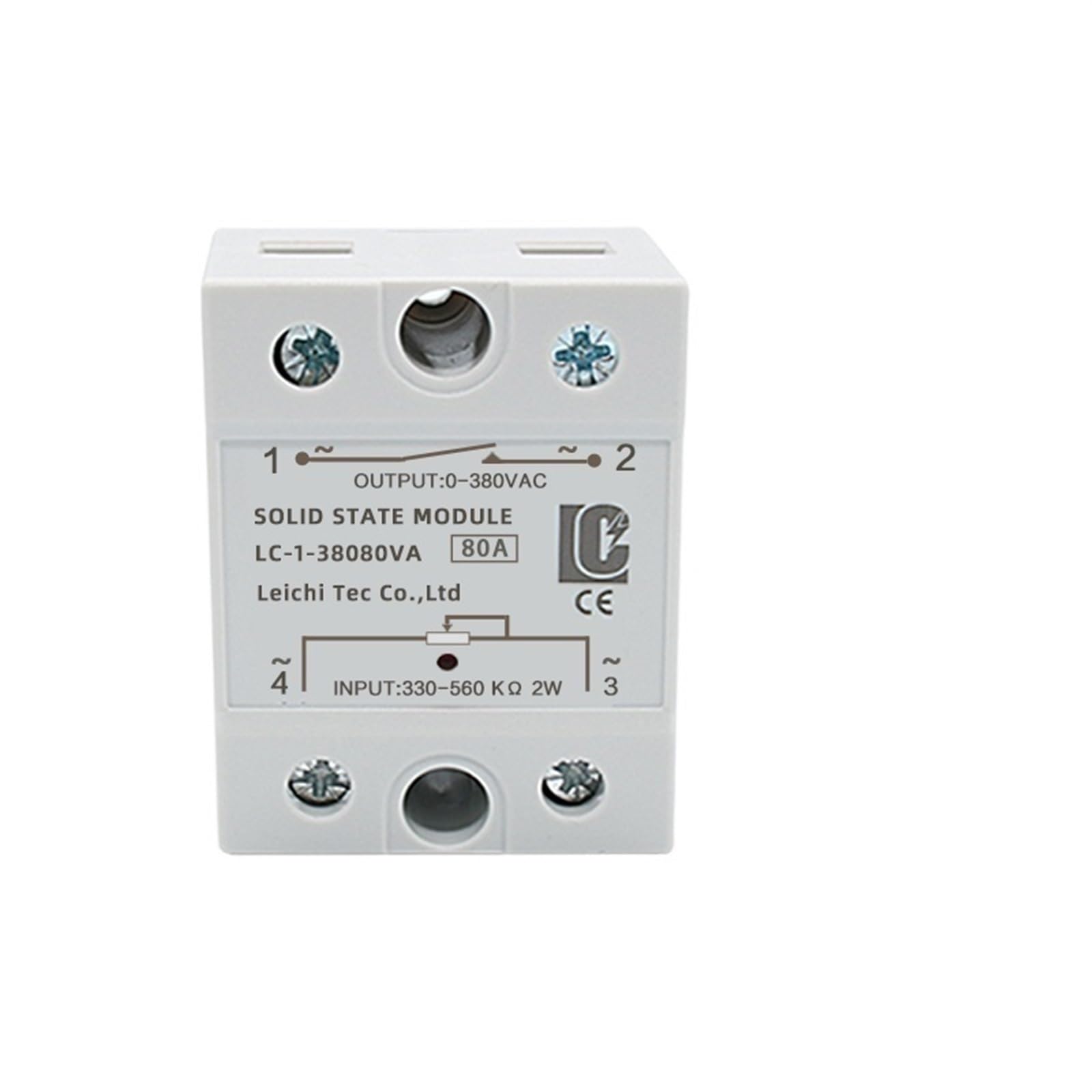VDOQTLJT Potentiometer Control 330-560Ω SSR Single Phase Solid State Relay(80A)