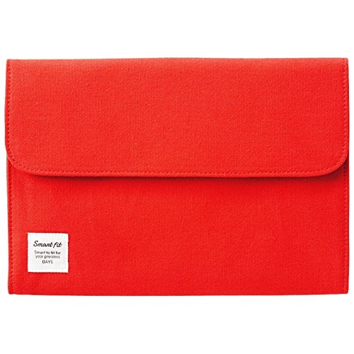 Lihit Lab A7702-3 Accordion Pouch, Large, Red