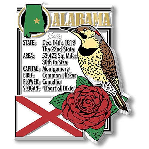 Set de imanes Alabama seis piezas Classic Magnets miniatura 2