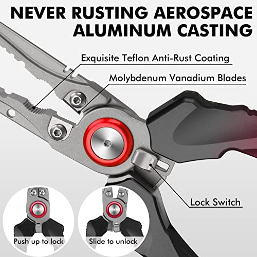 Truscend Fishing Pliers Saltwater with Mo-V Blade Cutter - Image 3