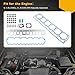 Engine Cylinder Headgasket Set with Valve Cover Gasket, Compatible with 2000-2006 Jeep TJ Wrangler, 99-01 Jeep Cherokee, 99-04 Jeep Grand Cherokee, Replace# HS26211PT MS93094 VS50458R