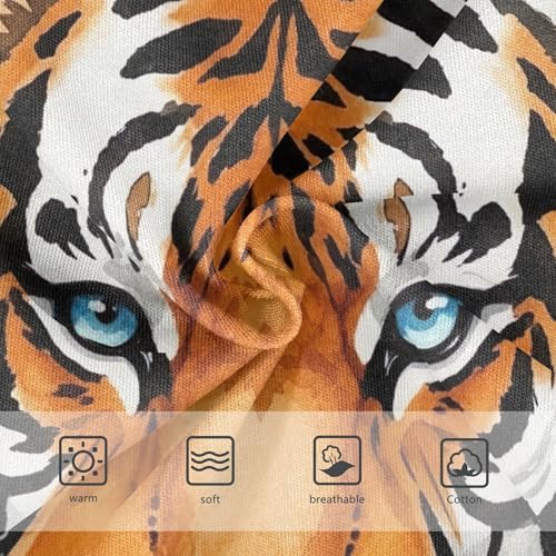 Cotton Girls Underwear Toddlers Watercolor Vibrant Tigers Little Girl Panties Flower Kids Briefs Undies 2t3