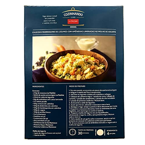 Kit 3 Couscous Italiano La Pastina Cuscus Marroquino 1,5 kg