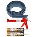 Tsunami Seal 51018 Lifetime Garage Door Threshold Seal Kit - 18 Foot, Gray (Various Sizes Available)