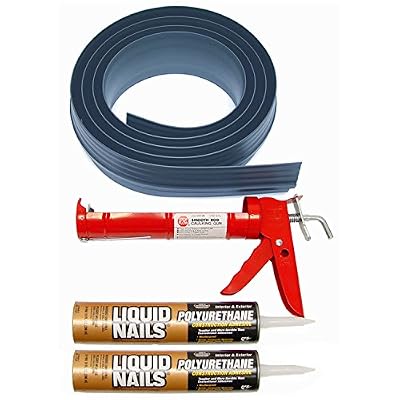 Tsunami Seal 51018 Lifetime Garage Door Threshold Seal Kit - 18 Foot, Gray (Various Sizes Available)