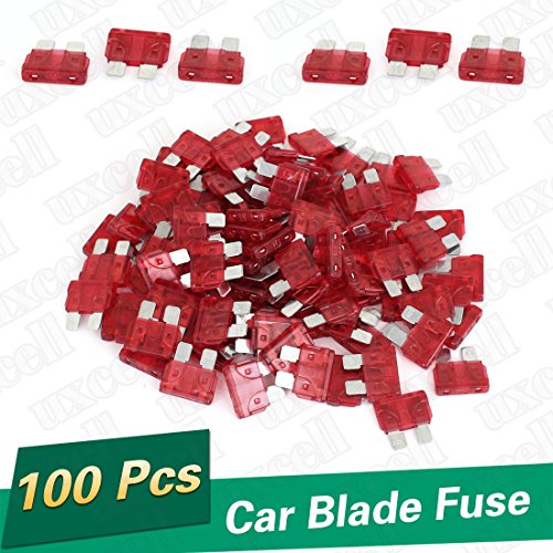 Fusible 10A rojo solucion de fallos electricos en coche con cuchilla pequeña de 2 pines 2