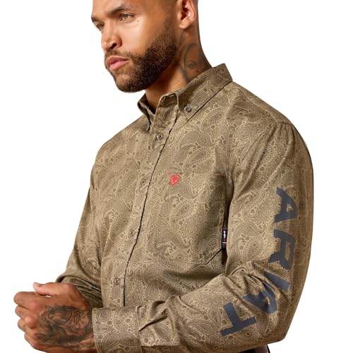 Image of ARIAT Men's Fr Gehrig Logo Work Shirt