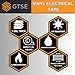 GTSE Wide White Electrical Tape – Waterproof, Industrial Grade Vinyl Roll, 2 in x 66ft– Strong Self-Adhesive PVC Electric Tape for Wire Insulation, 7 Mil Thick, 600V – UL/CSA Listed