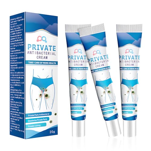 Jock Itch Cream Antifungal, 3PCS Antifungal Cream for Itching Women & Men, Thrush Cream for Private Area Care, Antibacterial to Relieve Itching & Odor, 20g Each, 4.9 * 1.18inch