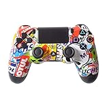 Controller Front Shell for PS4 Controller - Case for the PS4 Controller Dualshock 4 Front Shell Replacement - Custom Cool PS4 Controller Shell Case Cover PS4 Controller Shells - Bomb Skull