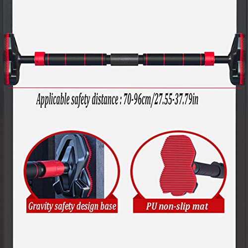 Barre De Traction en Acier Portable, Barre d'exercice De Pull-up De Mur Non Perforée, 96-135cm Réglable, Charge Sécuritaire 250kg – Image 3