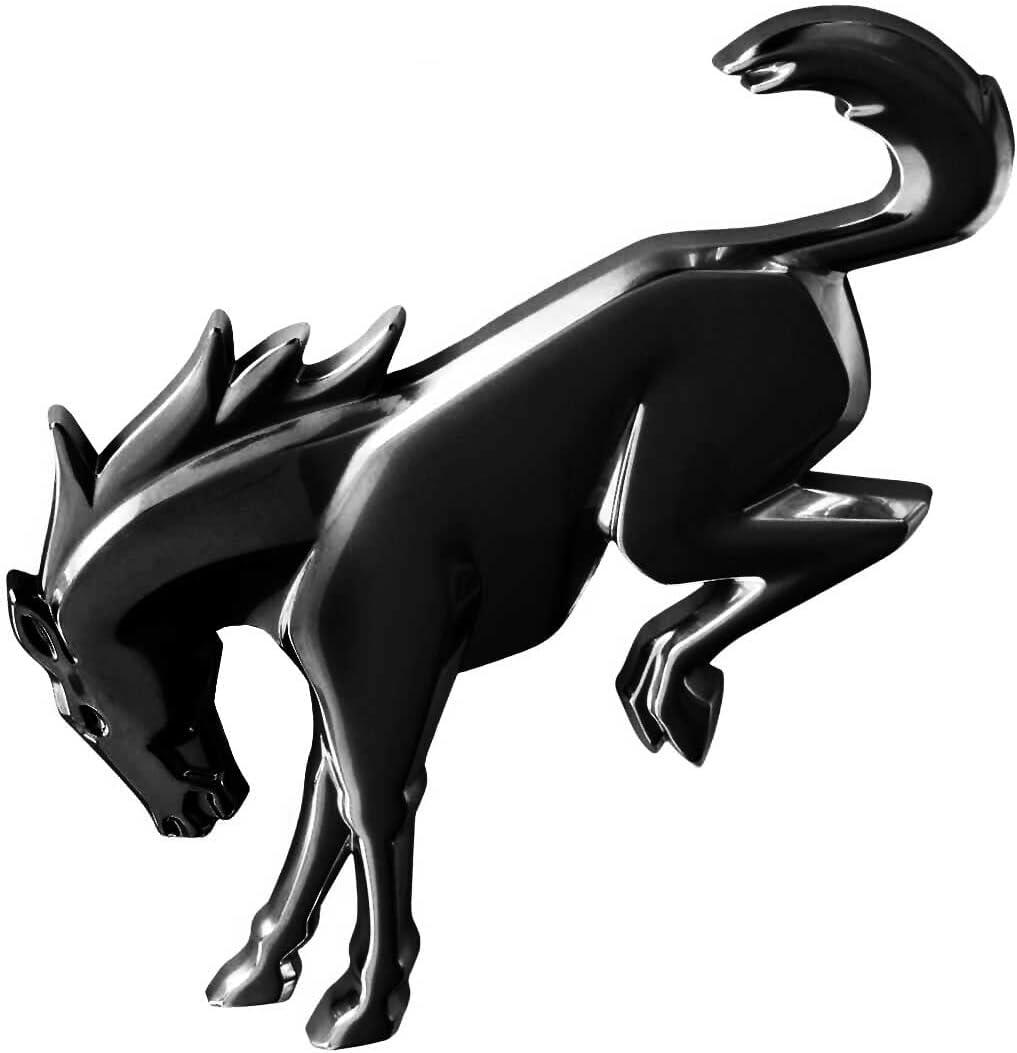 OEM M2DZ-7842528-B Black Bucking Bronco Tailgate Emblem made for Bronco 2021-2024