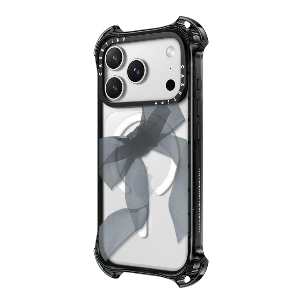 CASETiFY バウンス iPhone 17 Pro ケース クリアブラック Amazon.com: CASETiFY Bounce iPhone 17 Pro Max Case [Shockproof
