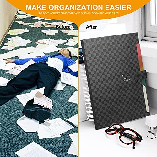 Abc Life Cute Folders Expanding File Folder Organizer,7 Pockets File Jackets & File Pockets Accordion Document Organizer Letter A4, Cute Paperwork Organizer For School Travel,48Pcs Colored Labels #TOP6