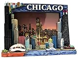 Great Chicago Gifts Large 4X6 Color Statue Picture Frame Multicolor