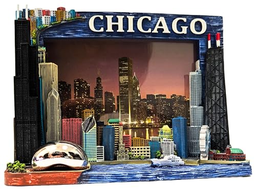 Large 4X6 Color Statue Picture Frame Multicolor