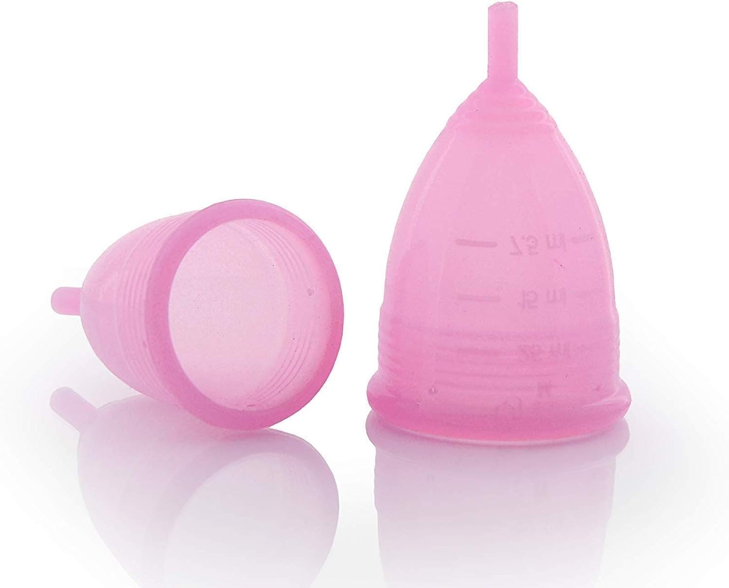 Videolarm Silicone Reusable Menstrual Cup for Women Medium Size, No Leakage & Odor Protection, Rash Free, Protection for Up to 8-10 Hours, Period Cup for Women (Amplec Cup)