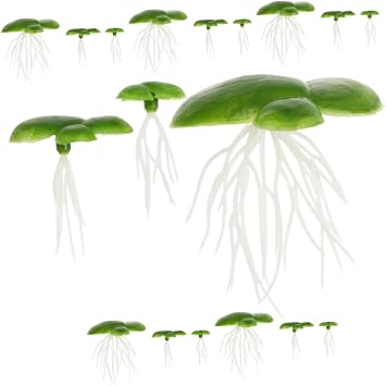 6pack Duck Weed for Ponds Floating Plants for Aquarium Artificial Duckweed Roots Decorative Grass Tank Landscape Decor
