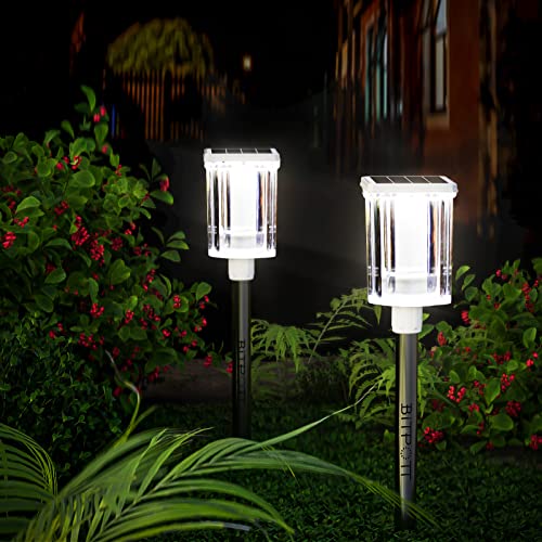 Bitpott Solar Pathway Lights Bright 10 Pack Outdoor Lights Solar Powered Ip54 Waterproof Solar Garden Lights Dusk To Dawn Outdoor Lighting For Yard Patio Lawn Walkway Driveway #TOP2