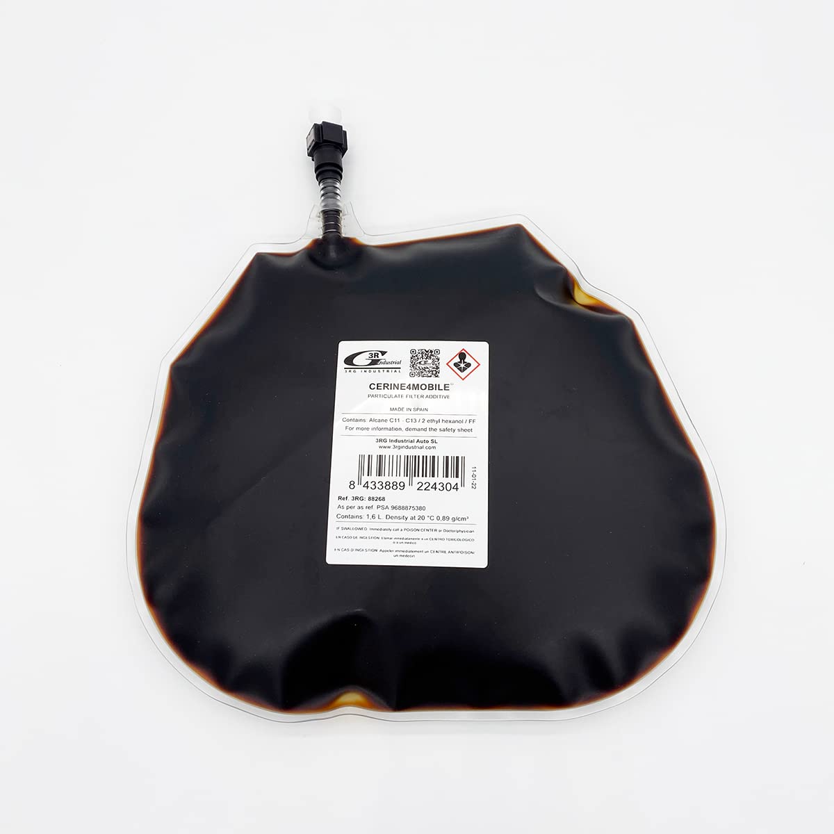 3RG INDUSTRIAL - Bolsa Aditivo para Filtro Particulas Gasolina FAP Motores PSA - Limpiador DPF Cleaner - Cerina Cerine - Depositos de Bolsa Flexible (OEM: 9688875380-1,6L)