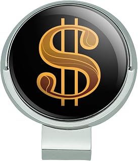 GRAPHICS & MORE Dollar Sign Symbol Golf Hat Clip with Magnetic Ball Marker