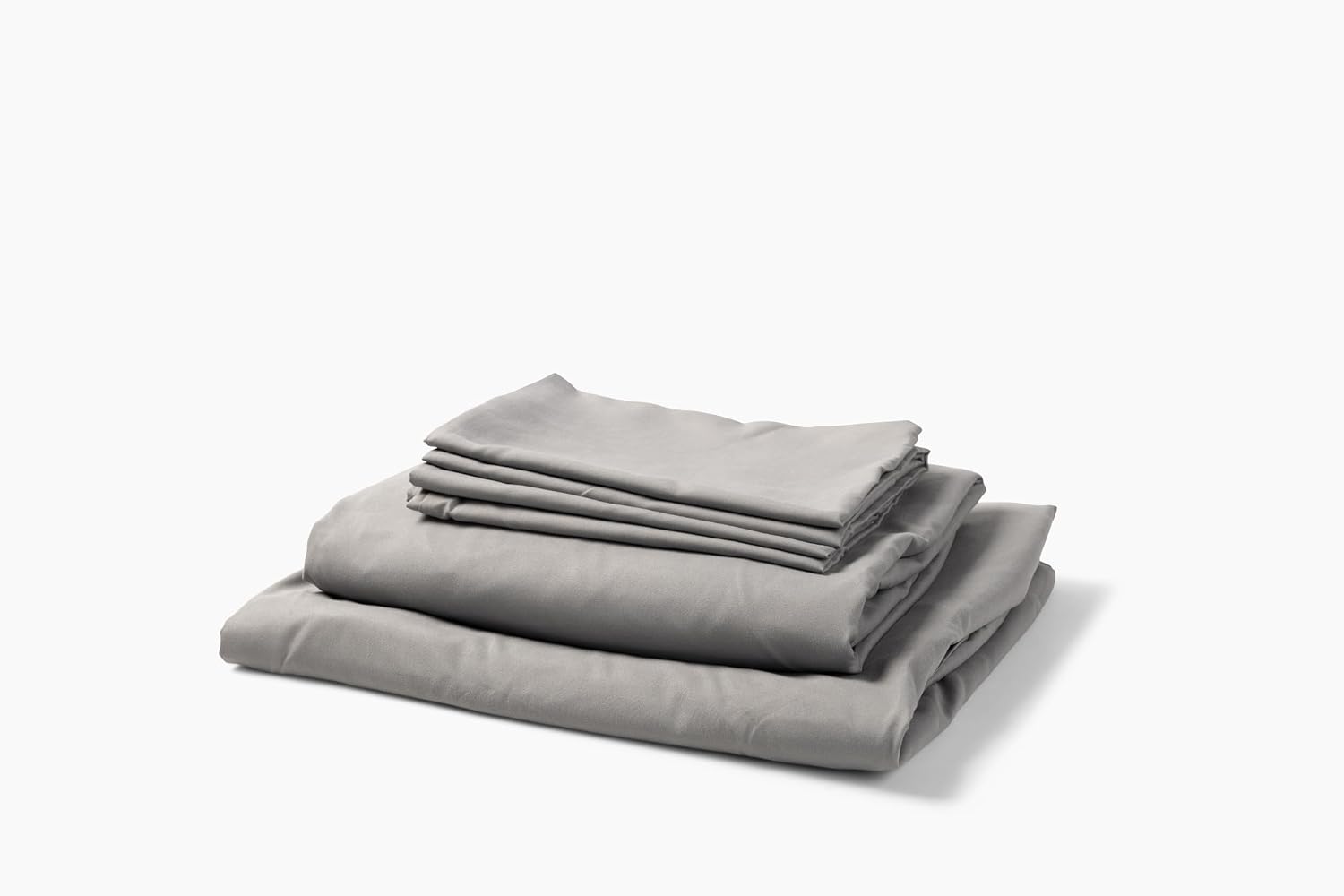 Long Show Microfiber bedsheet Set 1800 Thread Count Deep Pocket to 15 inches Mattress 4 Piece - Preminium Quality Soft Touch (Gray, Twin)